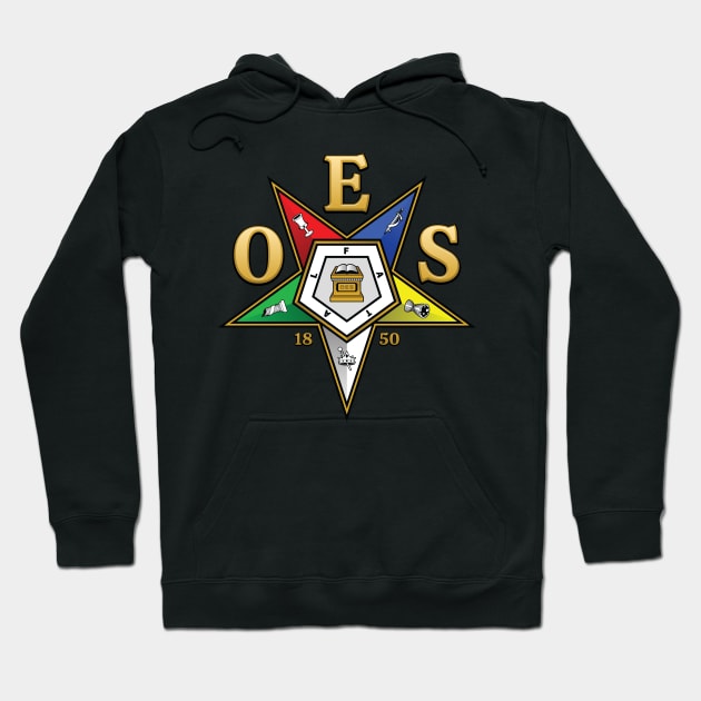 OES Emblem Order Of The Eastern Star Hoodie by Master Mason Made